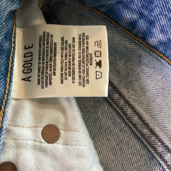 Agolde Parker Cut Off Jean Shorts. EUC size 23 - Picture 4 of 5